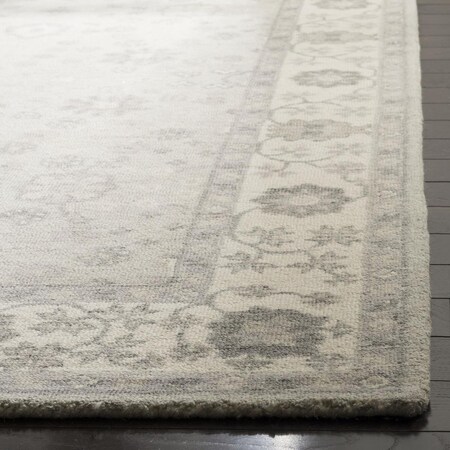 Safavieh 6 x 6 ft. TraditionalRVT-Restoration Vintage Hand Tufted Area Rug Ivory & Silver RVT401G-6SQ